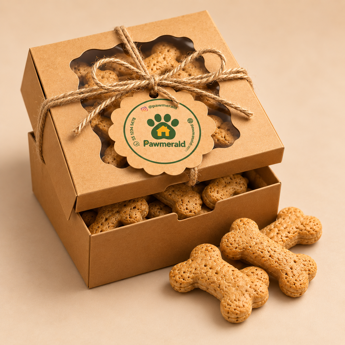 50 Pack Mini Huesitos Naturales  🦴🐾